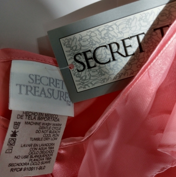 SECRET TREASURES COOL PEACH CHEMISE NWT SIZE SMALL - Picture 4 of 6